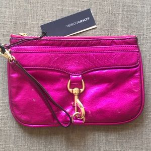 Rebecca Minkoff Metallic Pink Clutch